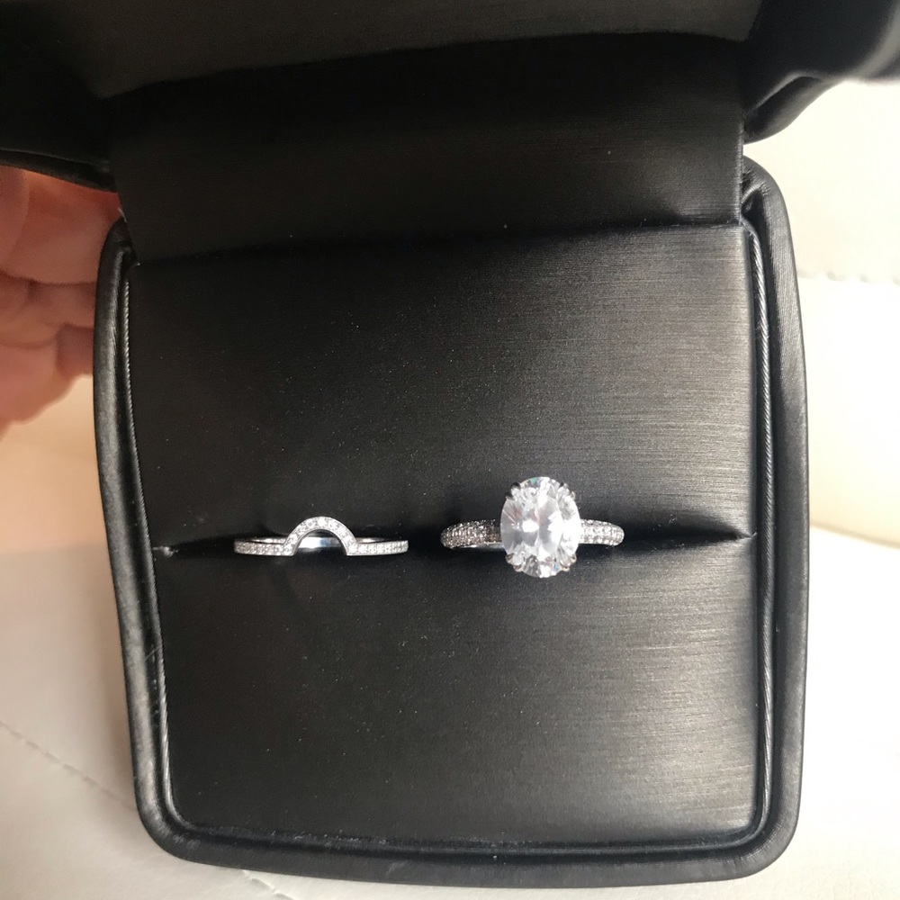 Engagement Ring and Custom Wedding Band